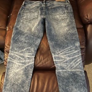 American Eagle “Airflex” ripped athletic skinny jeans
